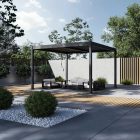 SUN ELEGANCE DUO 4x4 m antracit terasz pergola