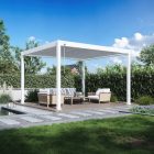 SUN DELUXE 3.6x4 m fehér terasz pergola