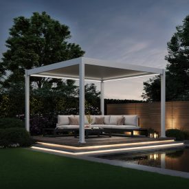 Sun delux fehér kerti terasz pergola 3,6x4