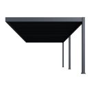 SUN DELUXE 3,6x7,2 m bioklimatikus falra szerelhető aluminium pergola