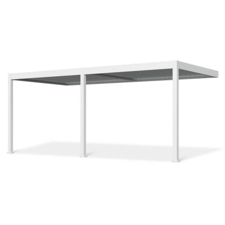 SUN ELEGANCE WALL 3x6 m  Motoros Fehér terasz pergola + LED világítás