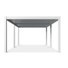 SUN DELUX PRO motoros + Led világítás 4x6 m kerti terasz pergola fehér