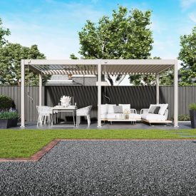 SUN ELEGANCE 3x6 m bézs terasz pergola | SunGarden
