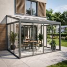 Télikert 3x4 méteres antracit