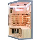 Sundum Solea 2 személyes szürke infravörös sarokszauna