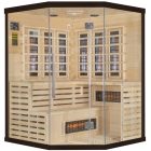 Sundum Solea 4 személyes Infravörös Sarok Szauna Fekete