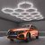 HEXAgon LED hatszögletű lámpa mennyezeti 3000K