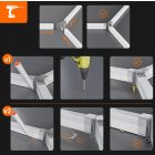 Hexagon LED hatszögletű lámpa mennyezeti panel világítás garázsműhelyhez 484 x 243 cm