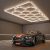 Hexagon LED hatszögletű lámpa mennyezeti panel világítás garázsműhelyhez 484 x 243 cm
