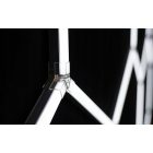 Hexagon LED hatszögletű mennyezeti panel világítás garázsműhely és barbershopokba 248x97 cm