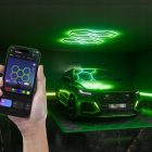Hexagon RGB LED hatszögletű mennyezeti panel lámpa világítás garázsműhelyhez + App távirányító