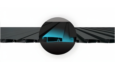 Bioklimatikus pergola dupla falú lamella keresztmetszet