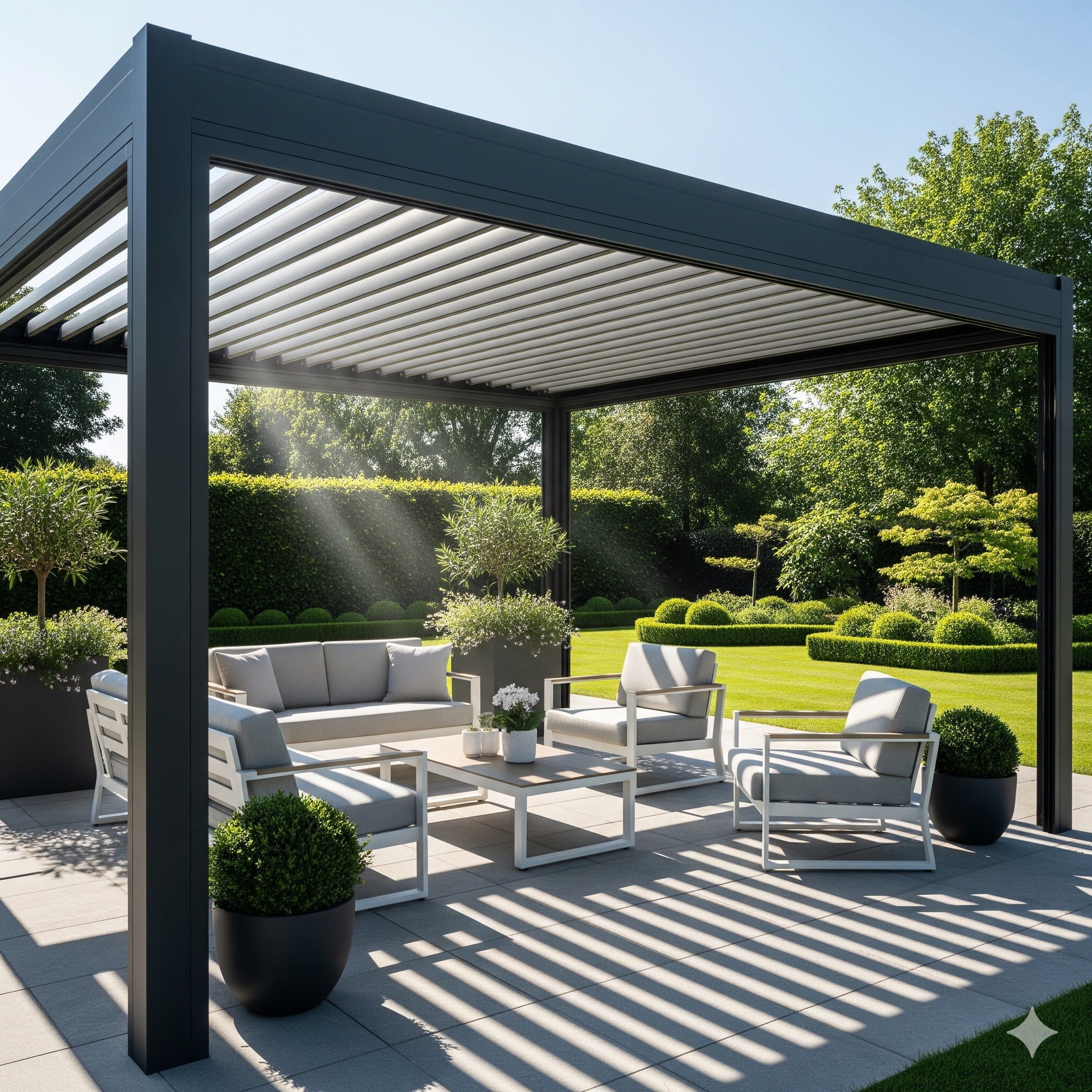 Szabadon álló alumínium pergola és bioklimatikus megoldások: A terasz árnyékolás új dimenziója